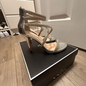 MIA Silver Strappy Heels